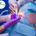 Endodontic surgery in Ghaziabad being performed by an experienced endodontist at Dental Park, focusing on the apicoectomy procedure to save a tooth.