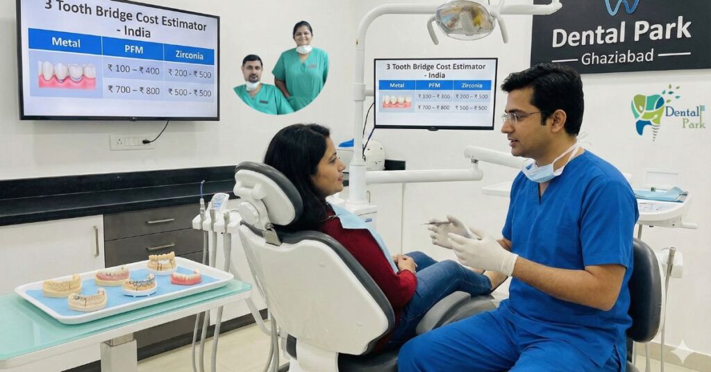 3 Tooth Bridge Cost in India